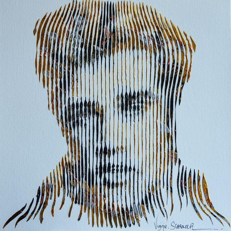 Painting Elvis forever by Schroeder Virginie | Painting Pop-art Acrylic Pop icons