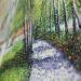 Gemälde Un chemin vers la sérénité von Dessapt Elika | Gemälde Impressionismus Acryl Sand