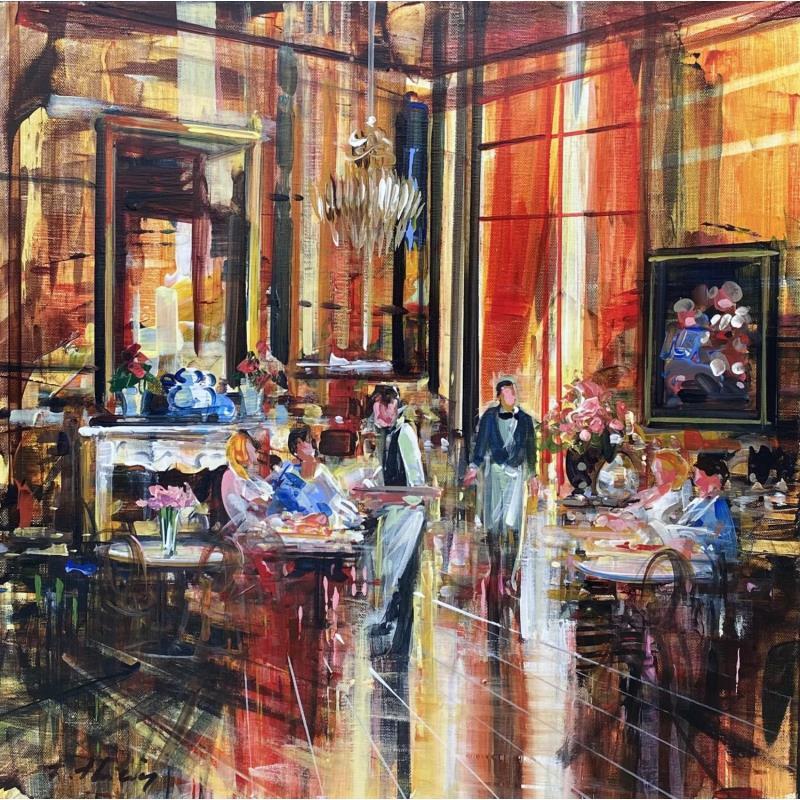 Painting Le Lounge by Frédéric Thiery | Painting Figurative Acrylic