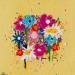 Peinture YELLOW FLOWERS par Mam | Tableau Pop-art Paysages Nature Natures mortes Acrylique