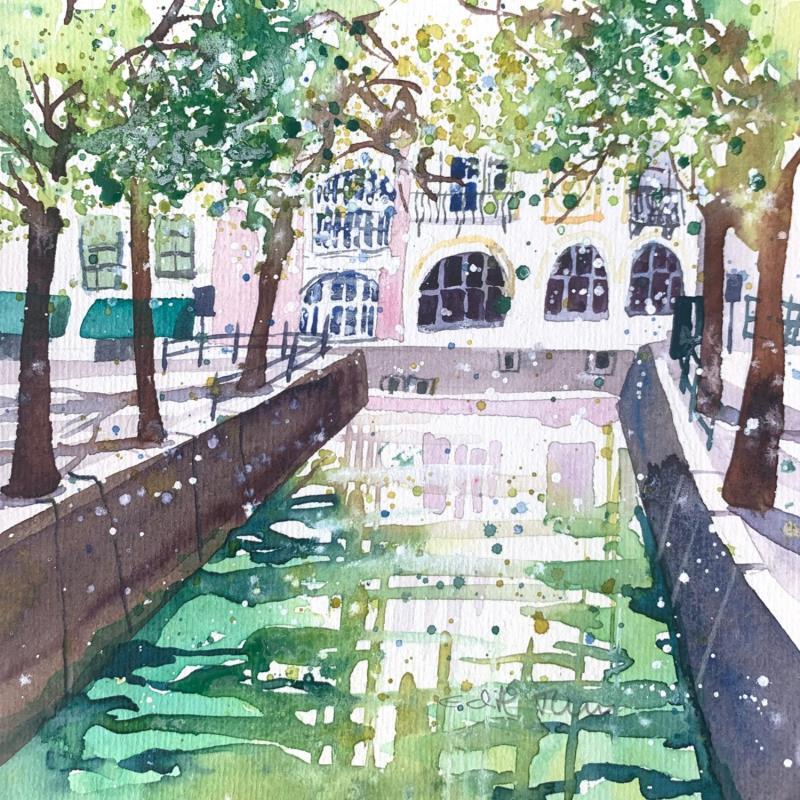 Painting NO.  23150  THE HAGUE  HOUTWEG by Thurnherr Edith | Painting Subject matter Watercolor Urban