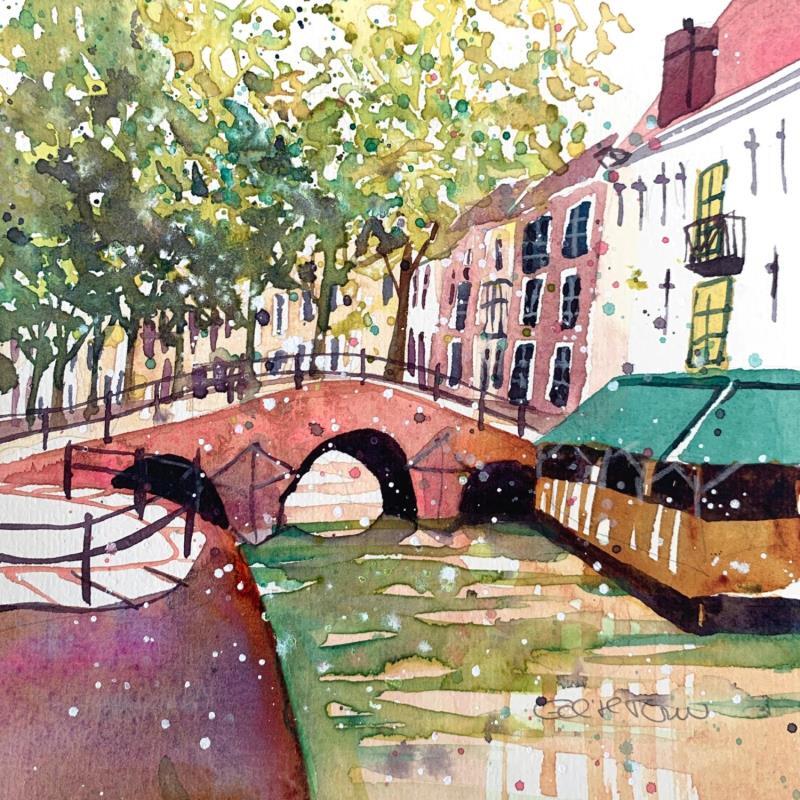 Painting NO.  23151  THE HAGUE  SMIDSWATER by Thurnherr Edith | Painting Subject matter Watercolor Urban