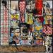 Painting Basquiat the one  by Costa Sophie | Painting Pop-art Acrylic Gluing Upcycling