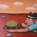 Peinture Animals de terra par Aguasca Sole Gemma | Tableau Figuratif Animaux Acrylique
