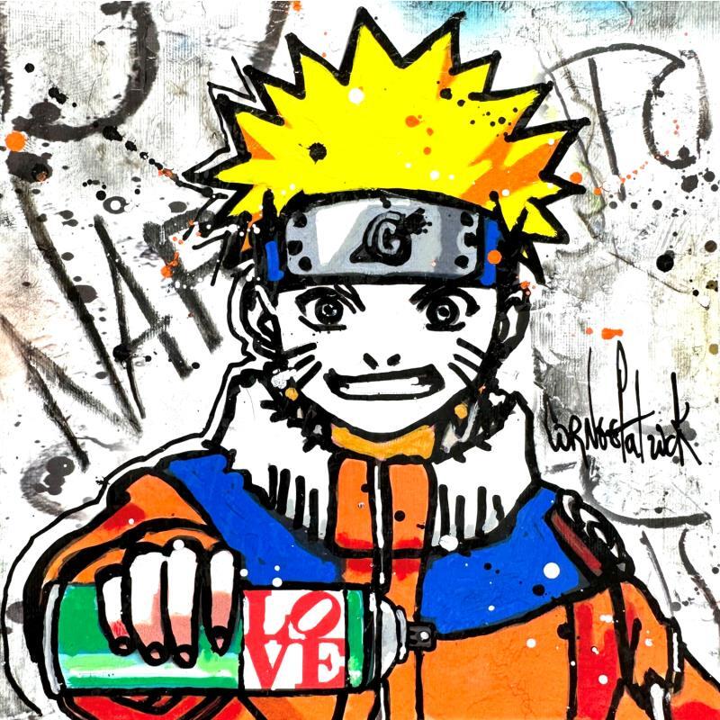 Painting Naruto by Cornée Patrick | Painting Pop-art Graffiti, Oil