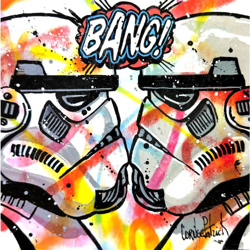 Peinture Stormtroopers, Bang par Cornée Patrick | Tableau Pop-art Graffiti, Huile