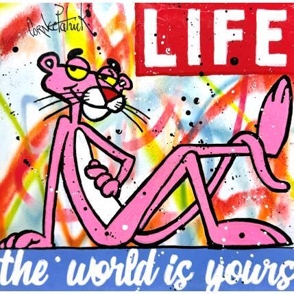 Peinture La panthère rose par Cornée Patrick | Tableau Pop-art Graffiti, Huile
