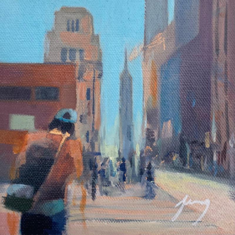 Painting N.Y 15h15 by Jung François | Painting Figurative Oil