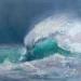 Painting Vagues N°3 by Jung François | Painting Figurative Oil