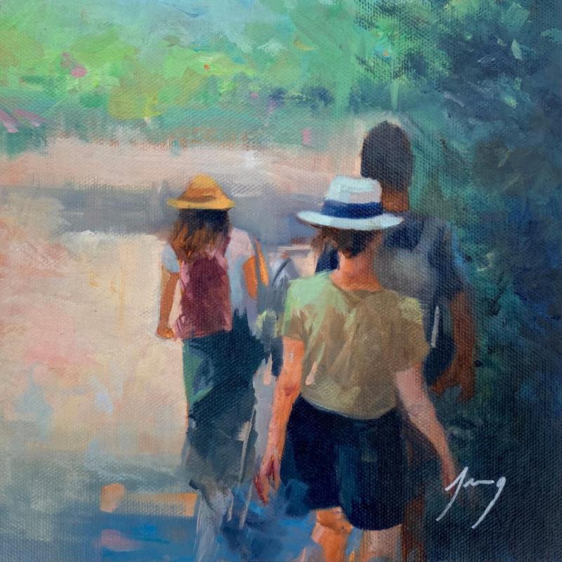 Painting Touristes by Jung François | Painting Figurative Oil Pop icons