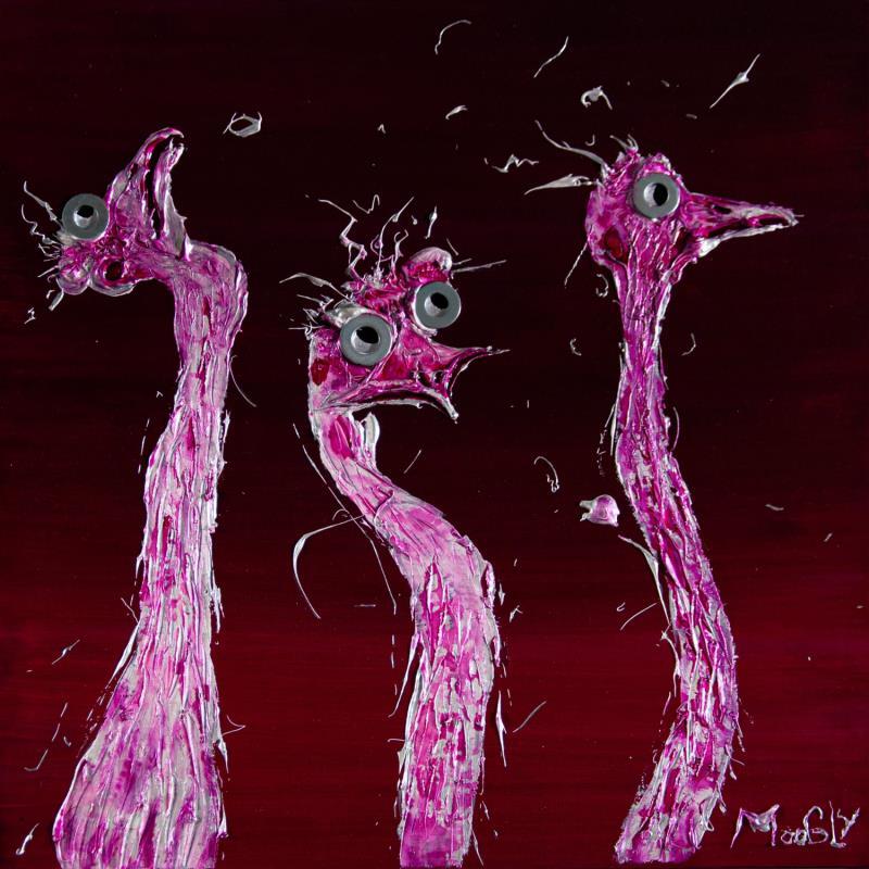 Painting Vadrouillus by Moogly | Painting Raw art Animals Acrylic Resin
