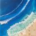 Painting Paradis tropical  by Aurélie Lafourcade painter | Painting Figurative Marine Minimalist Acrylic Resin