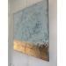 Painting Relaxe by Dravet Brigitte | Painting Abstract Minimalist Acrylic Gold leaf