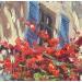 Painting French Riviera Window by Brooksby | Painting Figurative Landscapes Architecture Oil