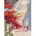 Peinture Windowbox Geraniums par Brooksby | Tableau Figuratif Paysages Architecture Huile