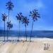 Peinture Santa Monica beach par Guillet Jerome | Tableau Figuratif Paysages Huile