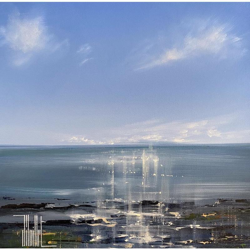 Peinture Reflets à marée basse par Guillet Jerome | Tableau Figuratif Huile