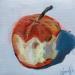 Peinture Pomme croquée par Coueffic Sébastien | Tableau Réalisme Huile