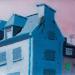 Painting Blue house by Coueffic Sébastien | Painting Realism Oil