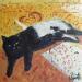 Painting Sun cat  by Coueffic Sébastien | Painting Realism Oil