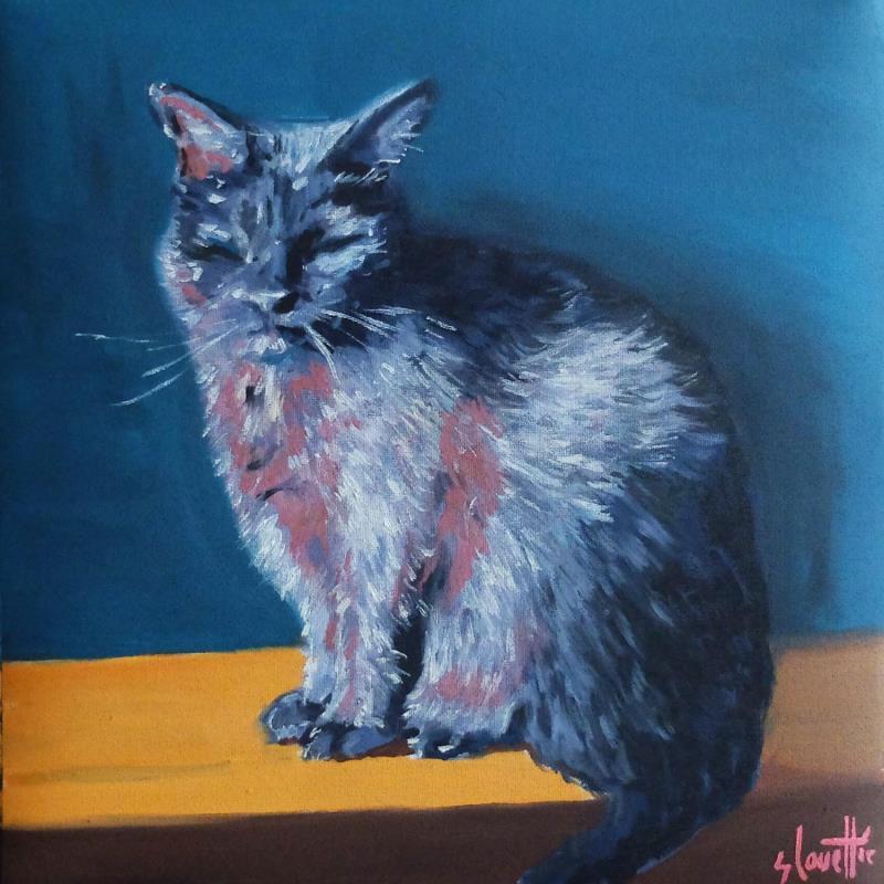 Painting Sunny cat  by Coueffic Sébastien | Painting Realism Oil