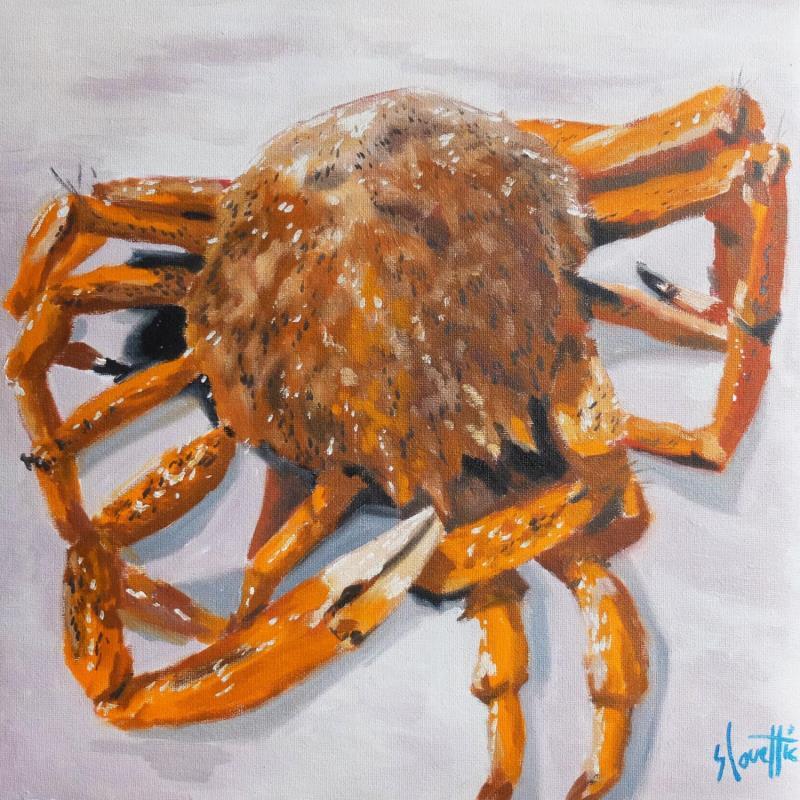 Peinture Spider crab  par Coueffic Sébastien | Tableau Figuratif Huile