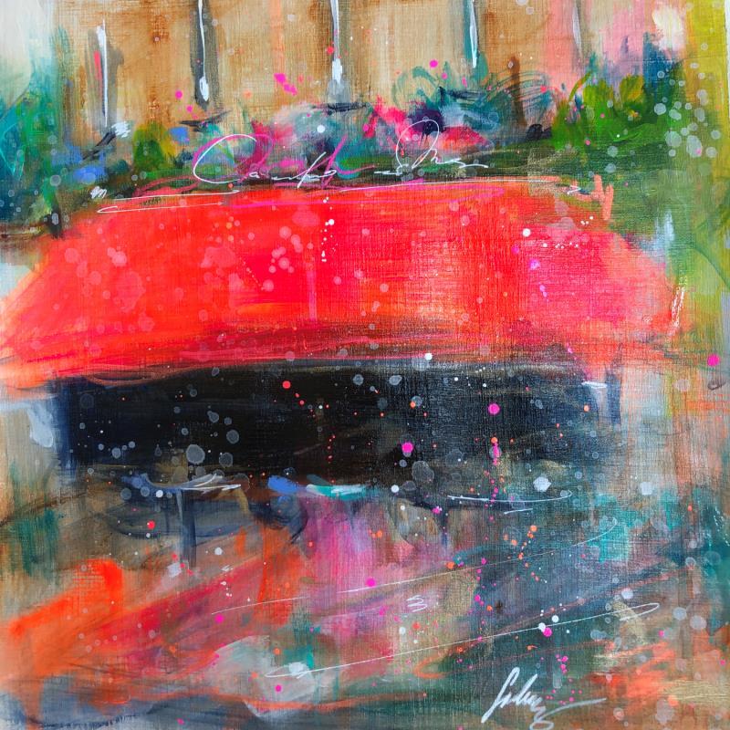 Painting Mon café by Solveiga | Painting Impressionism Acrylic Architecture