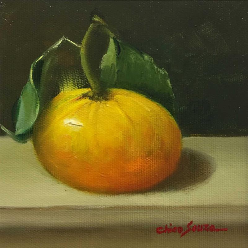 Gemälde Solitaria em amarelo von Chico Souza | Gemälde Figurativ Stillleben Öl