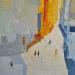 Gemälde Promenade matinale von Tomàs | Gemälde Abstrakt Urban Alltagsszenen Öl