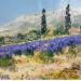 Painting Les Alpilles by Daniel | Painting Impressionism Landscapes Oil
