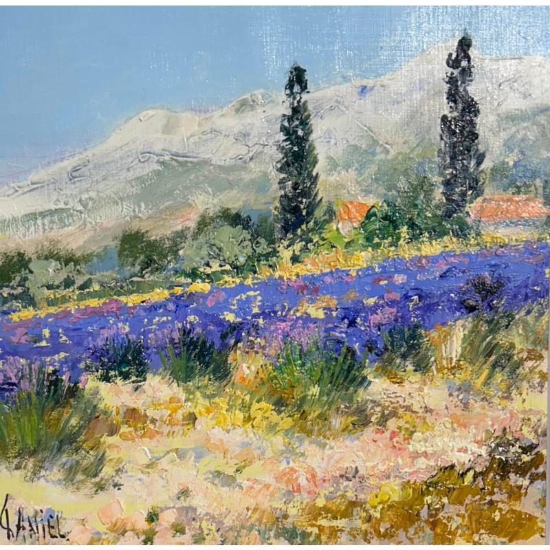 Painting Les Alpilles by Daniel | Painting Impressionism Landscapes Oil