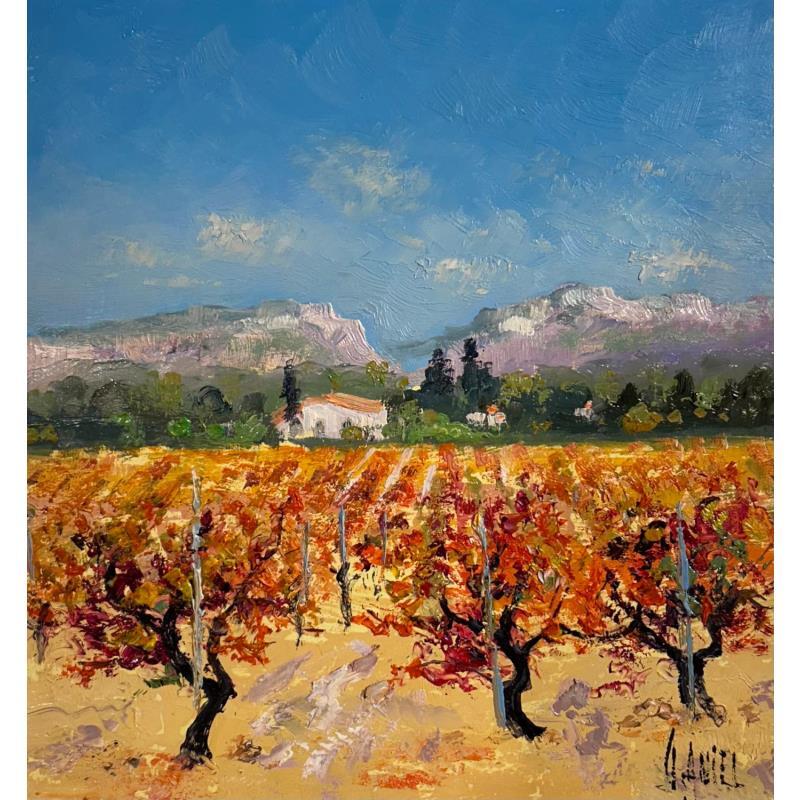 Painting Les baux de provence by Daniel | Painting Impressionism Oil Landscapes