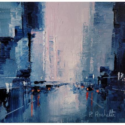 Painting Lumière verticale  by Rochette Patrice | Painting Figurative Oil Urban