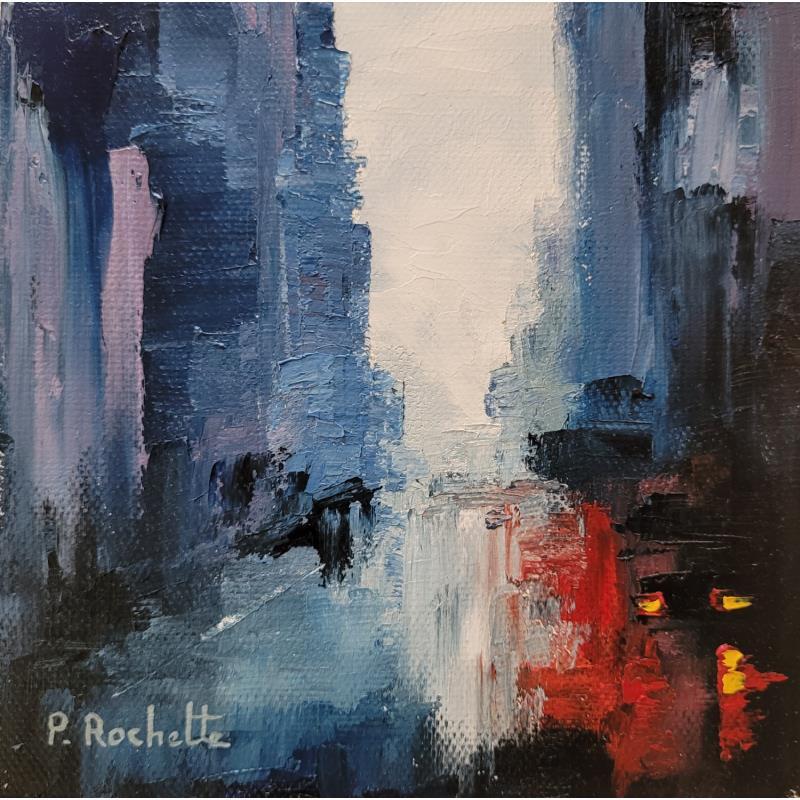 Painting Esquisse urbaine  by Rochette Patrice | Painting Figurative Urban Oil