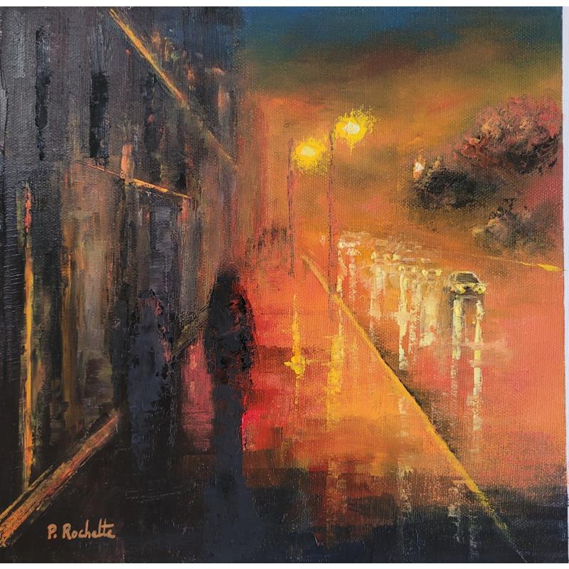Painting Brume citadine  by Rochette Patrice | Painting Figurative Oil Urban