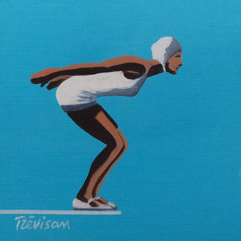 Painting Ready for dips by Trevisan Carlo | Painting Surrealism Marine Sport Minimalist Oil