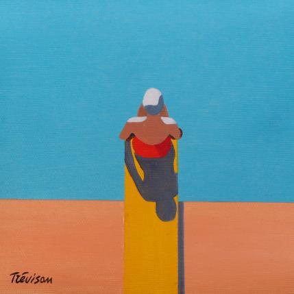 Gemälde The wait von Trevisan Carlo | Gemälde Surrealismus Öl Marine, Minimalistisch, Pop-Ikonen, Sport