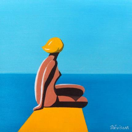 Painting Natural by Trevisan Carlo | Painting Surrealism Oil Marine, Minimalist, Nude