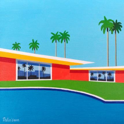 Painting California house by Trevisan Carlo | Painting Surrealism Oil Architecture, Minimalist, Nature