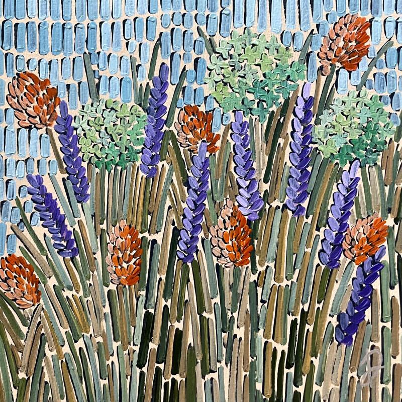 Peinture provencal herbs par Dmitrieva Daria | Tableau Abstrait Acrylique Nature