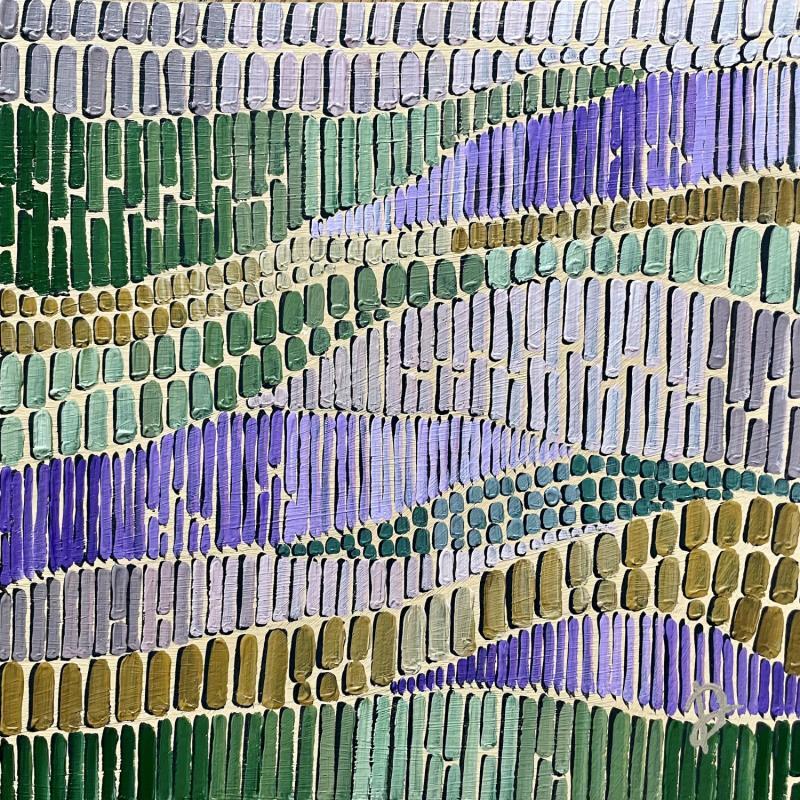Peinture lavander trails 2 par Dmitrieva Daria | Tableau Abstrait Acrylique Nature