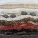 Gemälde RED LANDSCAPE C80-AB von Boiteux Etienne | Gemälde Abstrakt Acryl Blattgold