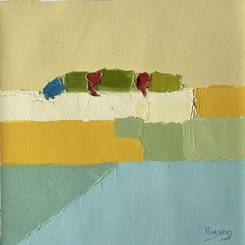 Peinture Nouvel horizon 4 par Hirson Sandrine  | Tableau Abstrait Huile minimaliste, Nature, Paysages