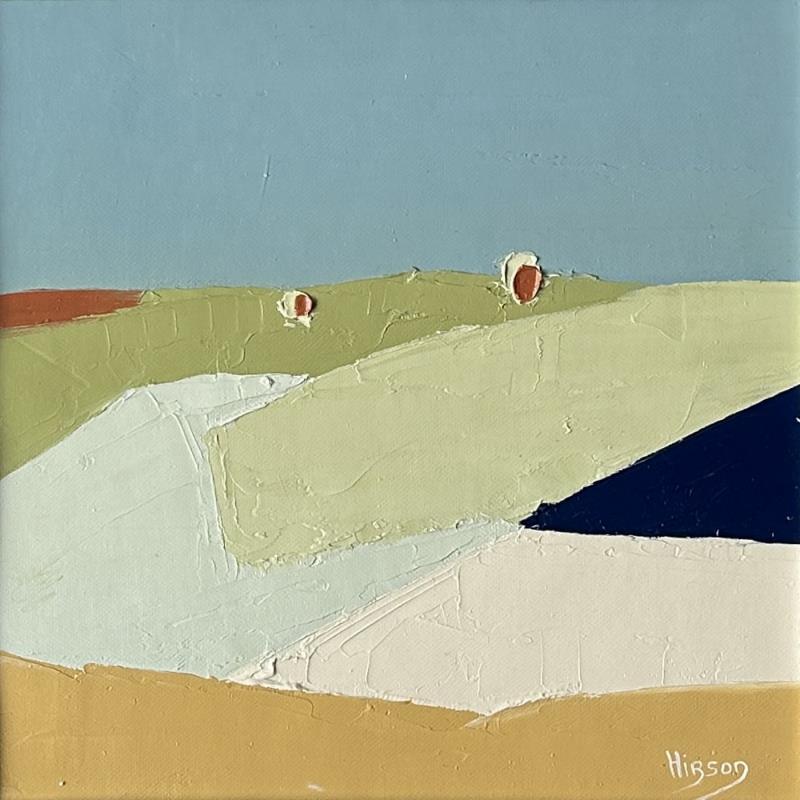 Peinture Nouvel horizon 5 par Hirson Sandrine  | Tableau Abstrait Huile minimaliste, Nature, Paysages