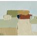Painting Terre d'ailleurs 4 by Hirson Sandrine  | Painting Abstract Landscapes Nature Minimalist Oil
