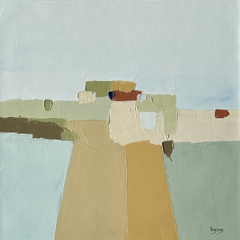 Peinture Terre d'ailleurs 4 par Hirson Sandrine  | Tableau Abstrait Huile minimaliste, Nature, Paysages