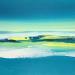 Painting Le royaume des sirènes by Guy Viviane  | Painting Abstract Landscapes Minimalist Oil