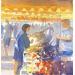 Painting Au marché by Jones Henry | Painting Figurative Watercolor