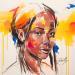 Painting Efigenia by Istraille | Painting Figurative Portrait Acrylic