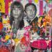 Gemälde FRENCH LOVER von Novarino Fabien | Gemälde Pop-Art Pop-Ikonen Collage